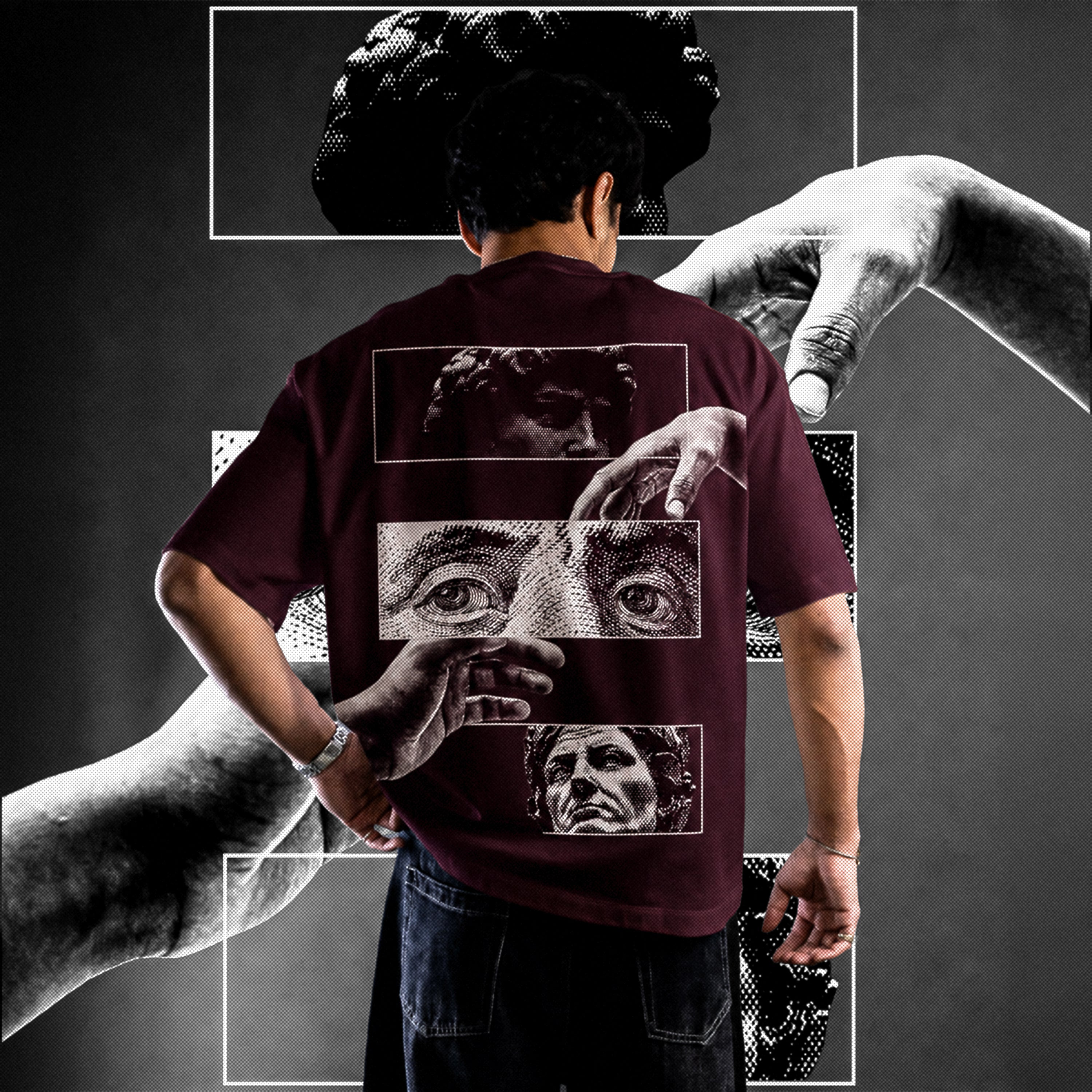 The Bordeaux — Oversized Tee